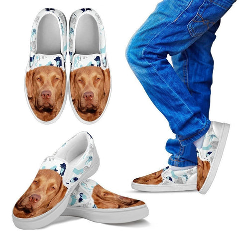 Chesapeake Bay Retriever Print Slip Ons For Kids- Express Shipping-Paww-Printz-Merchandise
