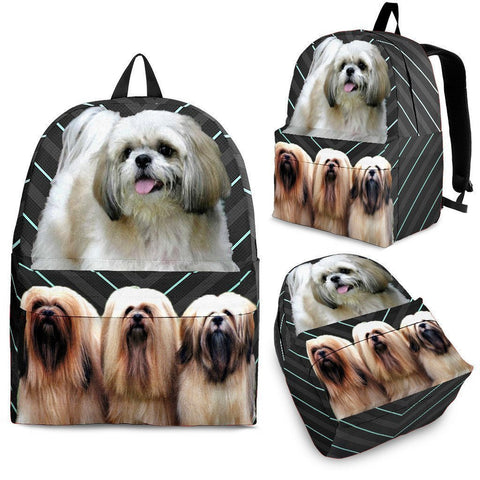 Lhasa Apso Dog Print Backpack-Express Shipping-Paww-Printz-Merchandise