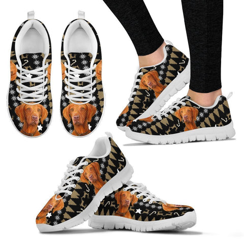 Vizsla Christmas Print Running Shoes For Women-Free Shipping-Paww-Printz-Merchandise