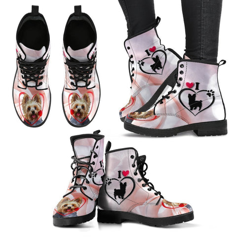 Valentine's Day Special Yorkshire Terrier Print Boots For Women-Free Shipping-Paww-Printz-Merchandise