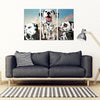 Dalmatian Dog Print- Piece Framed Canvas- Free Shipping-Paww-Printz-Merchandise