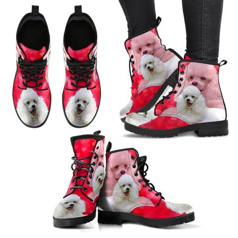 Valentine's Day Special-Toy Poodle Dog Print Boots For Women-Free Shipping-Paww-Printz-Merchandise