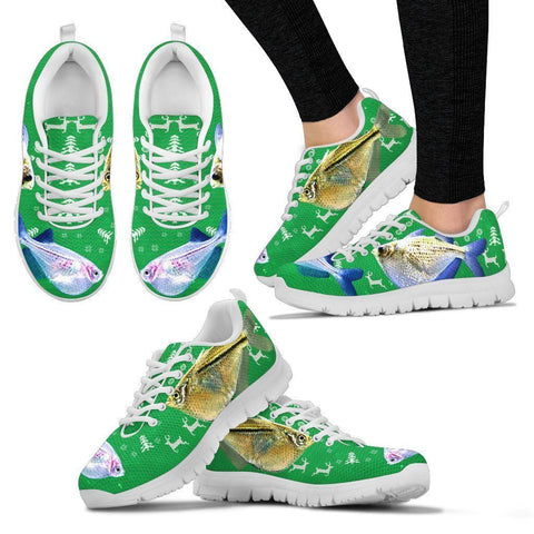 Common HatchetFish (River Hatchetfish) Print Christmas Running Shoes For Women- Free Shipping-Paww-Printz-Merchandise