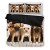 Chihuahua On Piano Print Bedding Set- Free Shipping