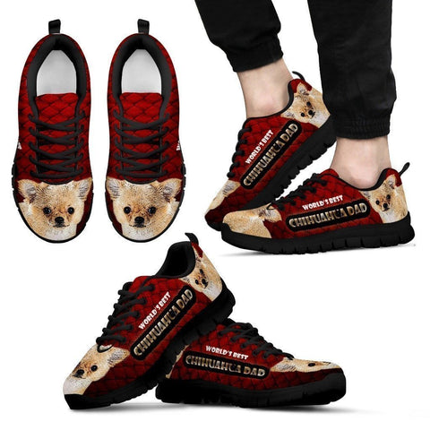 'World's Best Chihuahua Dad' Running Shoes-Father's Day Special-Paww-Printz-Merchandise