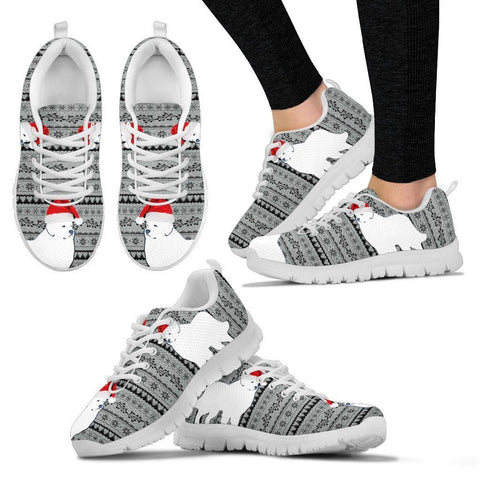 Great Pyrenees Dog Print Christmas Running Shoes For Women-Free Shipping-Paww-Printz-Merchandise