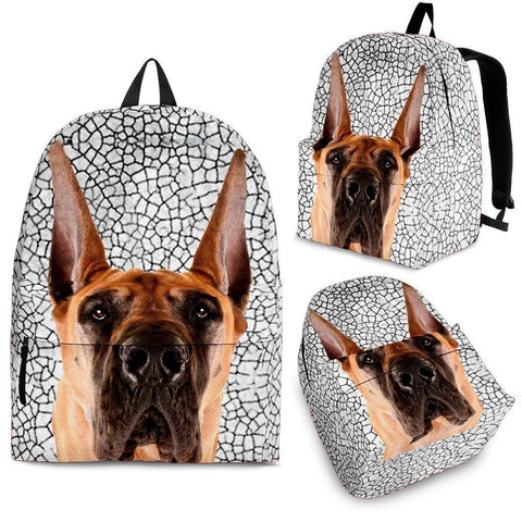 Great Dane Dog Print Backpack-Express Shipping-Paww-Printz-Merchandise