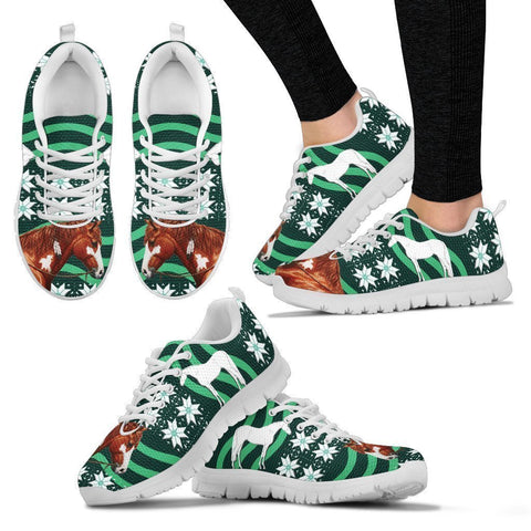 American Paint Horse Print Christmas Running Shoes For Women-Free Shipping-Paww-Printz-Merchandise