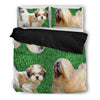 Cute Lhasa Apso Print Bedding Set- Free Shipping