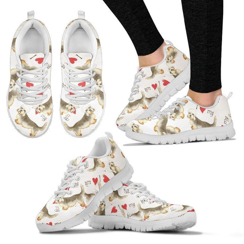 Dandie Dinmont Terrier Pattern Print Sneakers For Women- Express Shipping-Paww-Printz-Merchandise