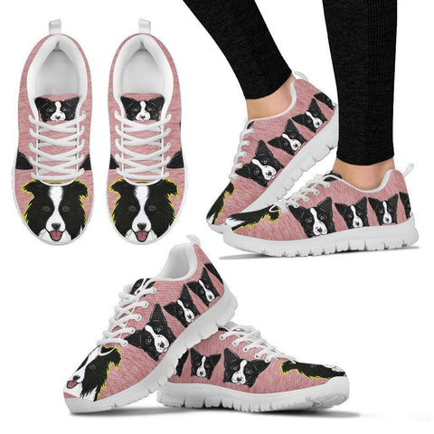 Lovely Border Collie Dog-Women's Running Shoes-Free Shipping-Paww-Printz-Merchandise