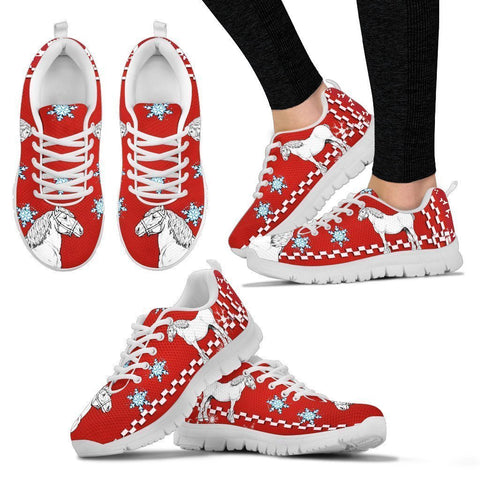 Clydesdale Horse Christmas Running Shoes For Women- Free Shipping-Paww-Printz-Merchandise