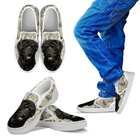 Portuguese Water Dog Print Slip Ons For Kids-Express Shipping-Paww-Printz-Merchandise