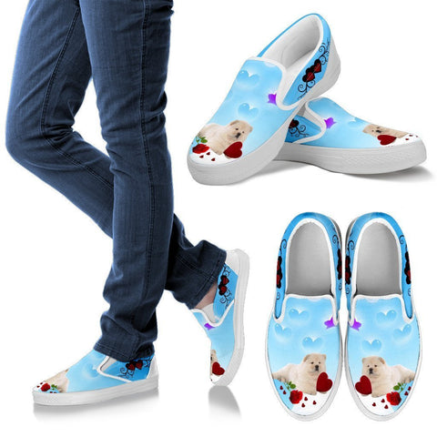 Valentine's Day Special-Chow Chow Dog Print Slip Ons For Women-Free Shipping-Paww-Printz-Merchandise