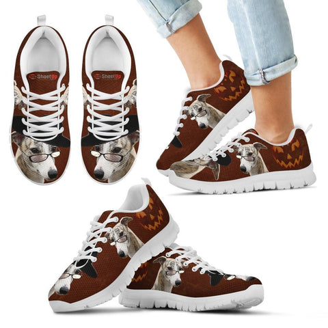 Happy Halloween Whippet Print Running Shoes For Kids/Women-Free Shipping-Paww-Printz-Merchandise