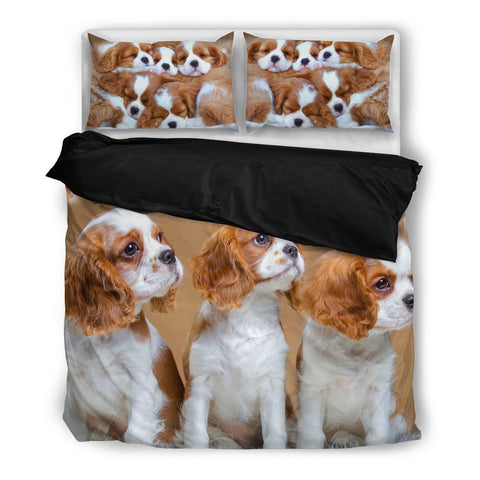 Cute Cavalier King Charles Spaniel Bedding Set- Free Shipping