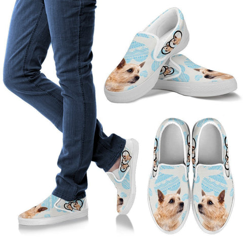 Valentine's Day Special-Norwich Terrier Print Slip Ons For Women-Free Shipping-Paww-Printz-Merchandise
