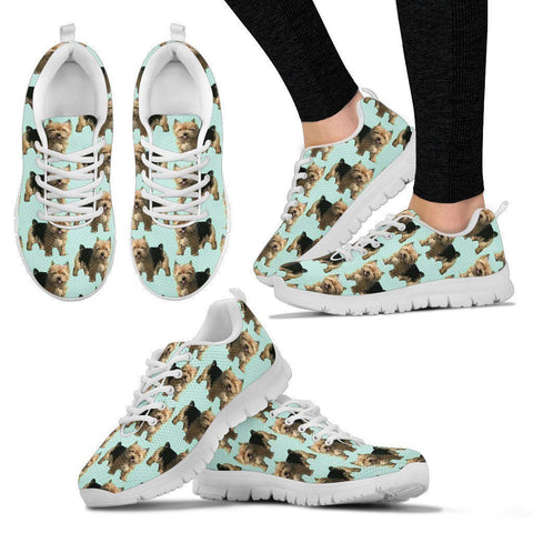 Norwich Terrier Pattern Print Sneakers For Women- Express Shipping-Paww-Printz-Merchandise