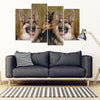German Shepherd Print-5 Piece Framed Canvas- Free Shipping-Paww-Printz-Merchandise