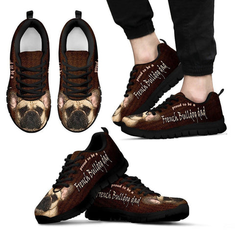 Proud To Be A French Bulldog Sneakers For Men- Father's Day Special-Paww-Printz-Merchandise