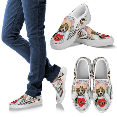 Valentine's Day Special-Beagle Print Slip Ons For Women-Free Shipping-Paww-Printz-Merchandise