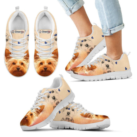 Cute Yorkshire Terrier Print Running Shoes For Kids- Free Shipping-Paww-Printz-Merchandise
