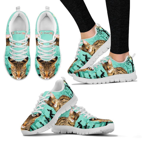 Savannah Cat (Halloween) Print-Running Shoes For Women/Kids-Free Shipping-Paww-Printz-Merchandise
