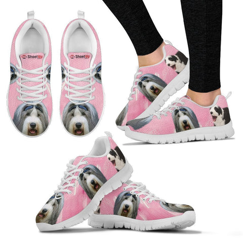 Bearded Collie Water Pink Print Running Shoes For Women-Free Shipping-Paww-Printz-Merchandise