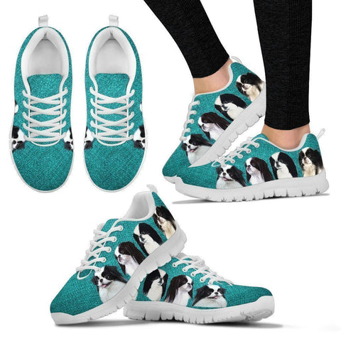 Cute Japanese Chin Print Running Shoes For Women-Free Shipping-Paww-Printz-Merchandise