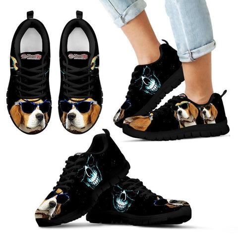 Beagle Halloween Themed Print Running Shoes For Kids And Women- Free Shipping-Paww-Printz-Merchandise