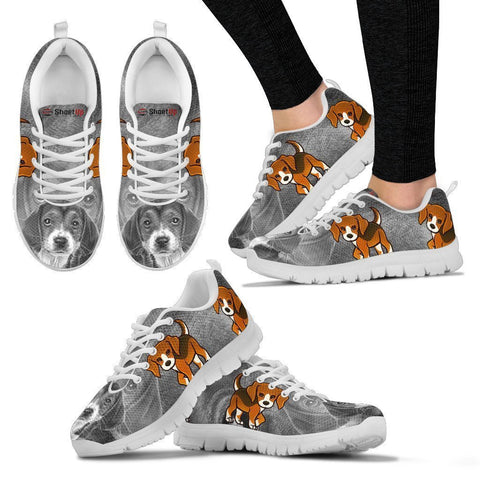 Cute&Cool Beagle Dog Print Running Shoes For Women-Free Shipping-Paww-Printz-Merchandise