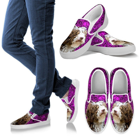 Spanish Water Dog Print Slip Ons For Women-Express Shipping-Paww-Printz-Merchandise