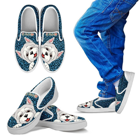 Westie Print-Kid's Slip Ons-Free Shipping-Paww-Printz-Merchandise