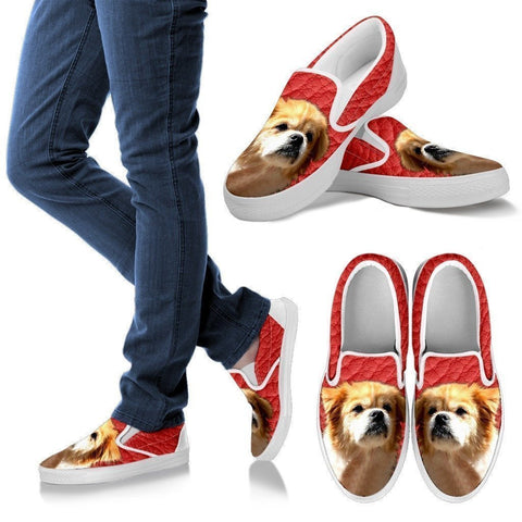 Tibetan Spaniel Print-Slip Ons For Women-Express Shipping-Paww-Printz-Merchandise