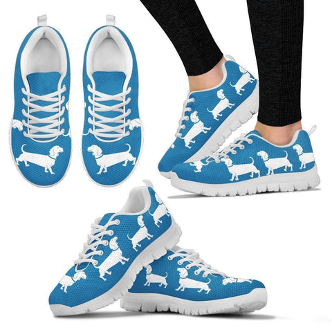 Cute Dachshund Dog Print Running Shoes For Women-Free Shipping-Paww-Printz-Merchandise
