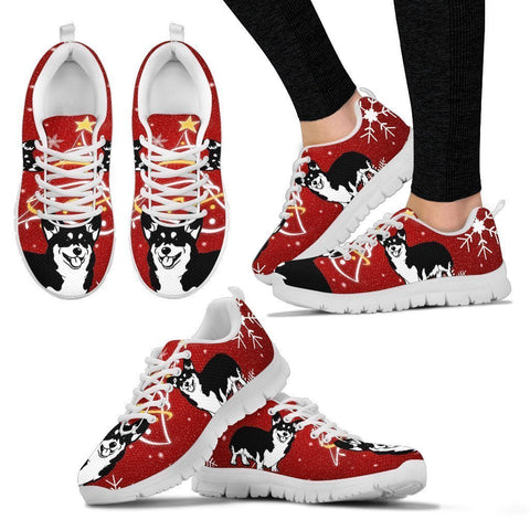 Cardigan Welsh Corgi Christmas Print Running Shoes For Women-Free Shipping-Paww-Printz-Merchandise