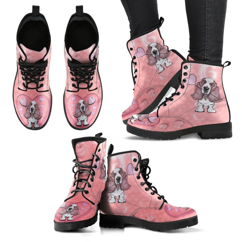 Valentine's Day Special-Basset Hound Print Boots For Women-Free Shipping-Paww-Printz-Merchandise