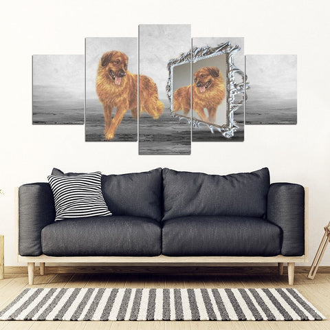 Leonberger Dog Print-5 Piece Framed Canvas- Free Shipping-Paww-Printz-Merchandise