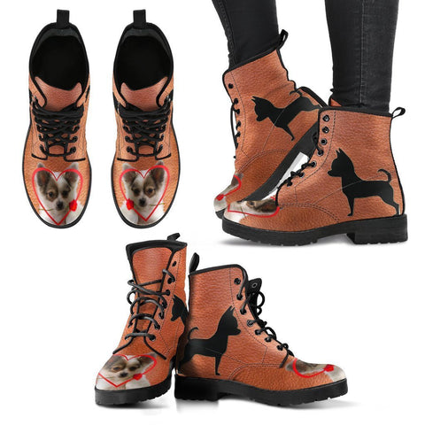 Valentine's Day Special Chihuahua Print Boots For Women-Free Shipping-Paww-Printz-Merchandise