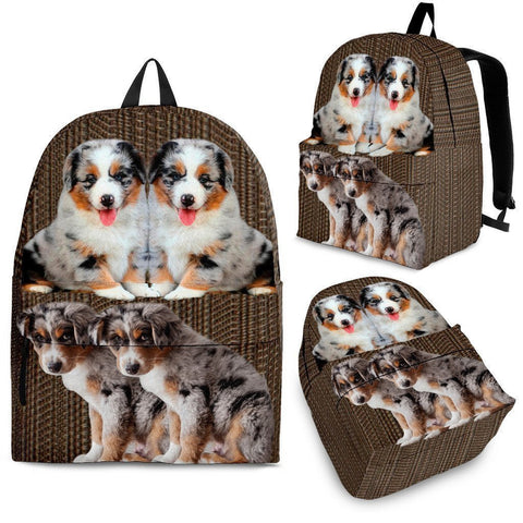 Australian Shepherd Dog Print Backpack-Express Shipping-Paww-Printz-Merchandise