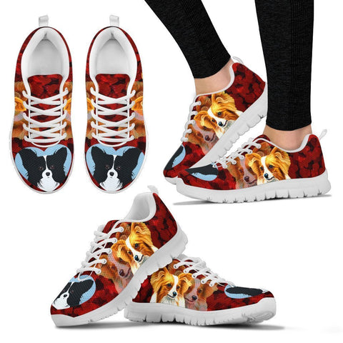 Valentine's Day Special-Papillon Dog Print Running Shoes For Women-Free Shipping-Paww-Printz-Merchandise