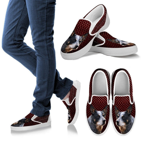 Australian Cattle Dog Print Slip Ons For Women-Express Shipping-Paww-Printz-Merchandise