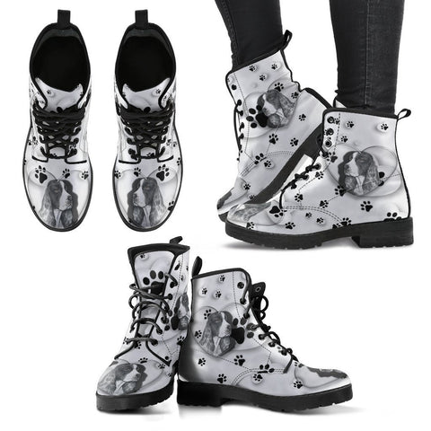 Valentine's Day Special-English Springer Spaniel Print Boots For Women-Free Shipping-Paww-Printz-Merchandise