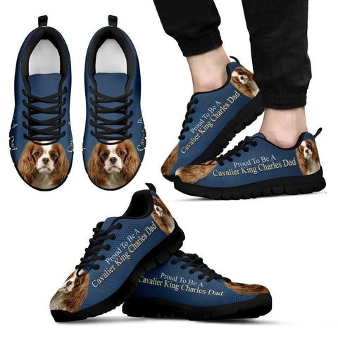 'Proud To Be A Cavalier King Charles Dad' Running Shoes-Father's Day Special-Paww-Printz-Merchandise