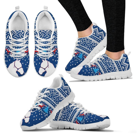 Azteca Horse Christmas Running Shoes For Women- Free Shipping-Paww-Printz-Merchandise