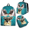 Miniature Schnauzer Dog Print Backpack-Express Shipping-Paww-Printz-Merchandise