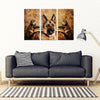 German Shepherd Print- Piece Framed Canvas- Free Shipping-Paww-Printz-Merchandise