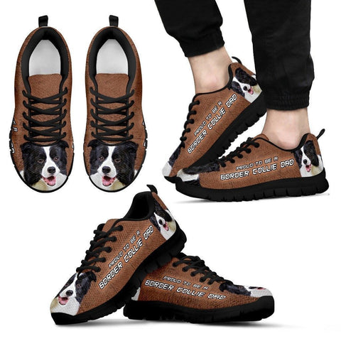 'Proud To Be A Border Collie Dad' Running Shoes-Father's Day Special-Paww-Printz-Merchandise