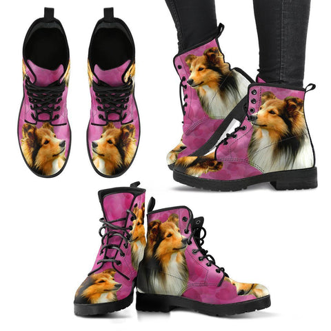 Valentine's Day Special-Shetland Sheepdog Print Boots For Women-Free Shipping-Paww-Printz-Merchandise