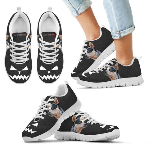 Australian Cattle Dog Halloween Print Running Shoes For Kids/Women-Free Shipping-Paww-Printz-Merchandise